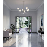 Progress Lighting Pinellas 8-Light White Modern/Contemporary Chandelier
