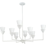 Progress Lighting Pinellas 8-Light White Modern/Contemporary Chandelier