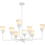 Progress Lighting Pinellas 8-Light White Modern/Contemporary Chandelier