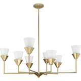 Progress Lighting Pinellas 8-Light Gold Modern/Contemporary Chandelier