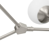 Progress Lighting Haas 6-Light Brushed Nickel Mid-century Chandelier