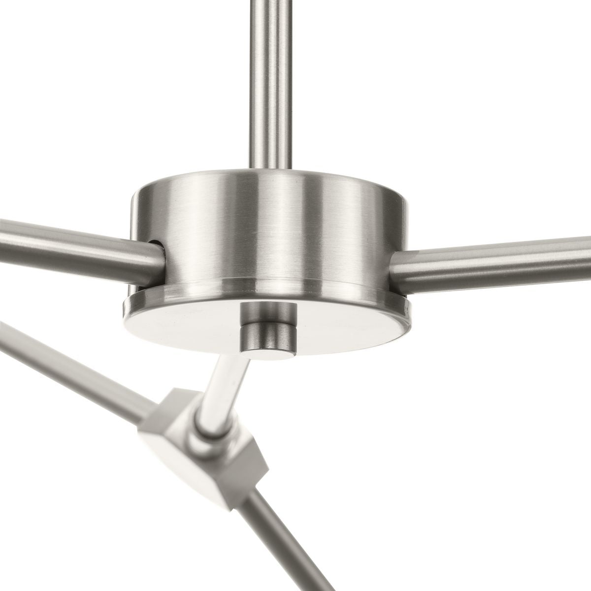 Progress Lighting Haas 6-Light Brushed Nickel Mid-century Chandelier