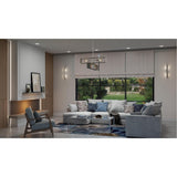 Progress Lighting Boundary 4-Light Brushed Nickel Modern/Contemporary Chandelier