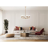 Progress Lighting Pinellas 6-Light Gold Modern/Contemporary Chandelier