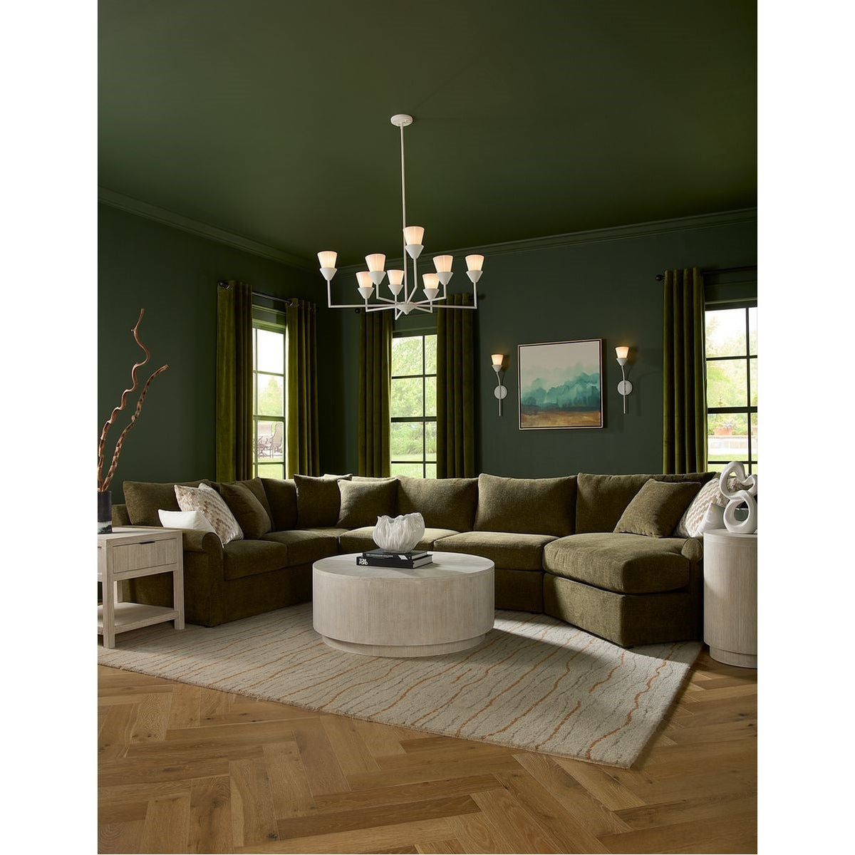 Progress Lighting Pinellas 8-Light White Modern/Contemporary Chandelier