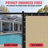 SEALTECH 5-ft H x 25-ft W Beige Non-Recycled Polypropylene Chain Link Fence Screen