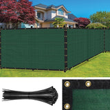 SEALTECH 4-ft H x 20-ft W Green Non-Recycled Polypropylene Chain Link Fence Screen