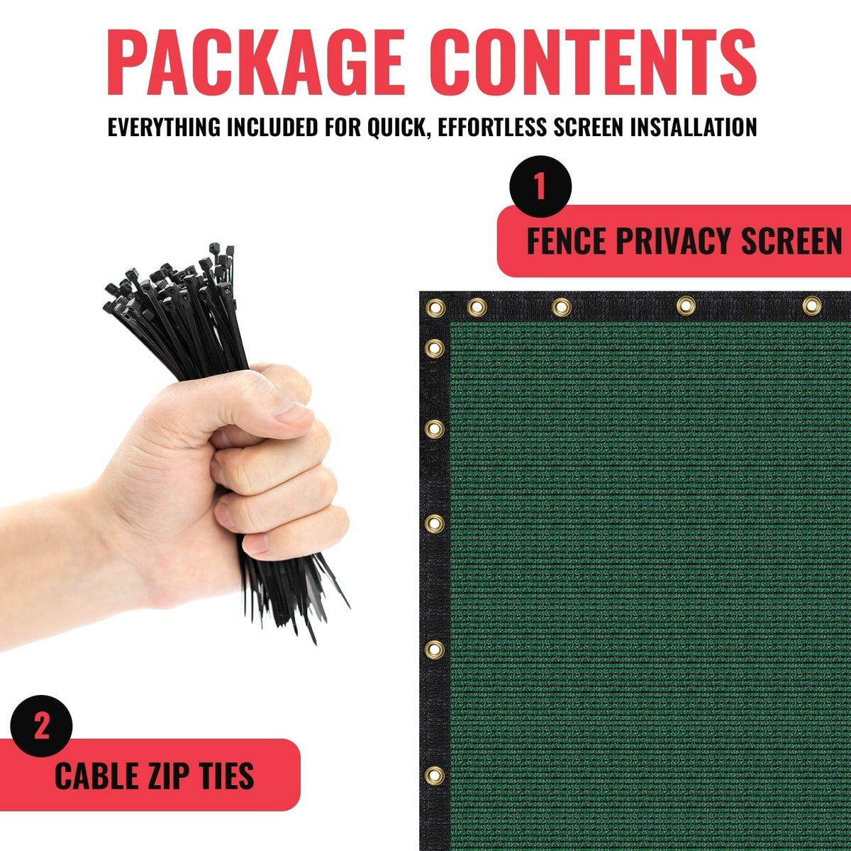 SEALTECH 5-ft H x 50-ft W Green Non-Recycled Polypropylene Chain Link Fence Screen