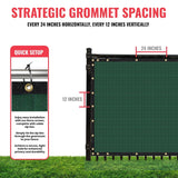 SEALTECH 4-ft H x 10-ft W Green Non-Recycled Polypropylene Chain Link Fence Screen