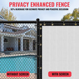SEALTECH 4-ft H x 25-ft W White Non-Recycled Polypropylene Chain Link Fence Screen