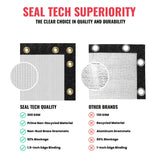 SEALTECH 6-ft H x 15-ft W White Non-Recycled Polypropylene Chain Link Fence Screen