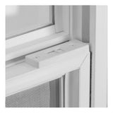 Project Source 20000S Series New Construction 23-1/2-in x 29-1/2-in x 2-1/4-in Jamb White Vinyl Single-Pane Single-Hung Window, Half Screen Included