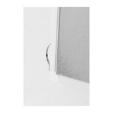 Project Source 10001 Series 35-1/2-in x 35-1/2-in x 3-in Jamb Left-operable Vinyl White Sliding Window Half Screen Included