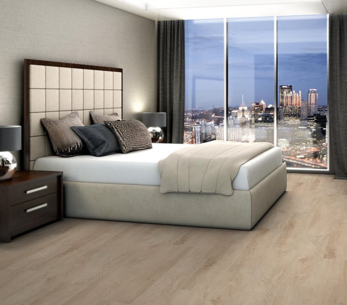 Shaw Boundless 8 Terreno Brown 8-mil x 7-in W x 48-in L Waterproof Glue Down Luxury Vinyl Plank Flooring (34.98-sq ft/ Carton)