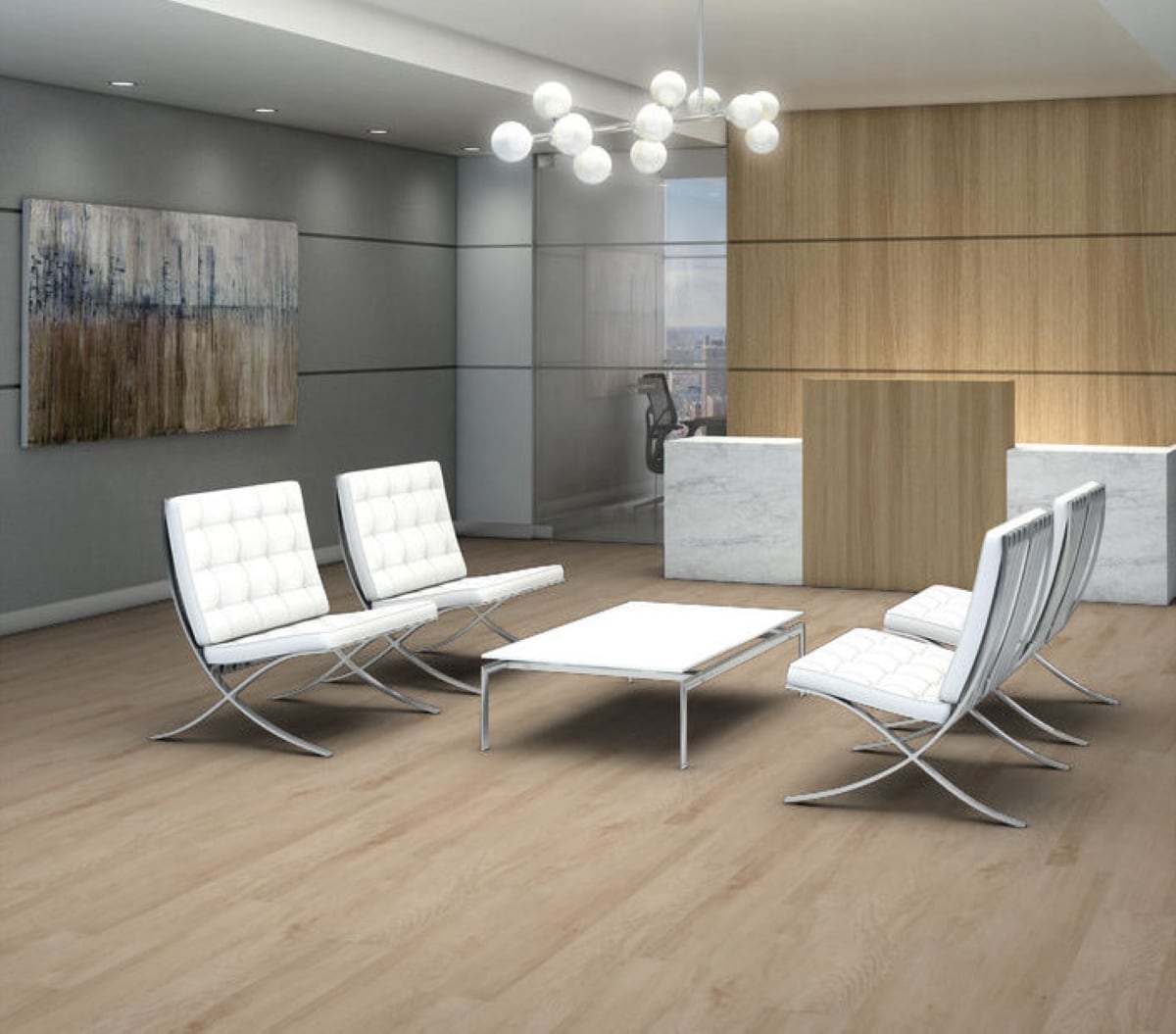 Shaw Boundless 8 Terreno Brown 8-mil x 7-in W x 48-in L Waterproof Glue Down Luxury Vinyl Plank Flooring (34.98-sq ft/ Carton)