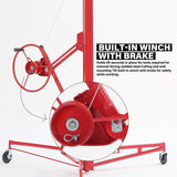 Maocao Hoom 11ft Red Drywall Lift 11-ft H x 53.5-in L x 53.5-in W Steel Drywall Lift