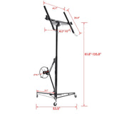 Maocao Hoom 11ft Black Drywall Lift 11-ft H x 53.5-in L x 53.5-in W Steel Drywall Lift