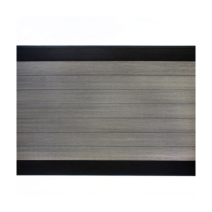 Infinity Euro 4-ft H x 6-ft W Black Top- Oxford Grey Privacy Composite Fence Panel