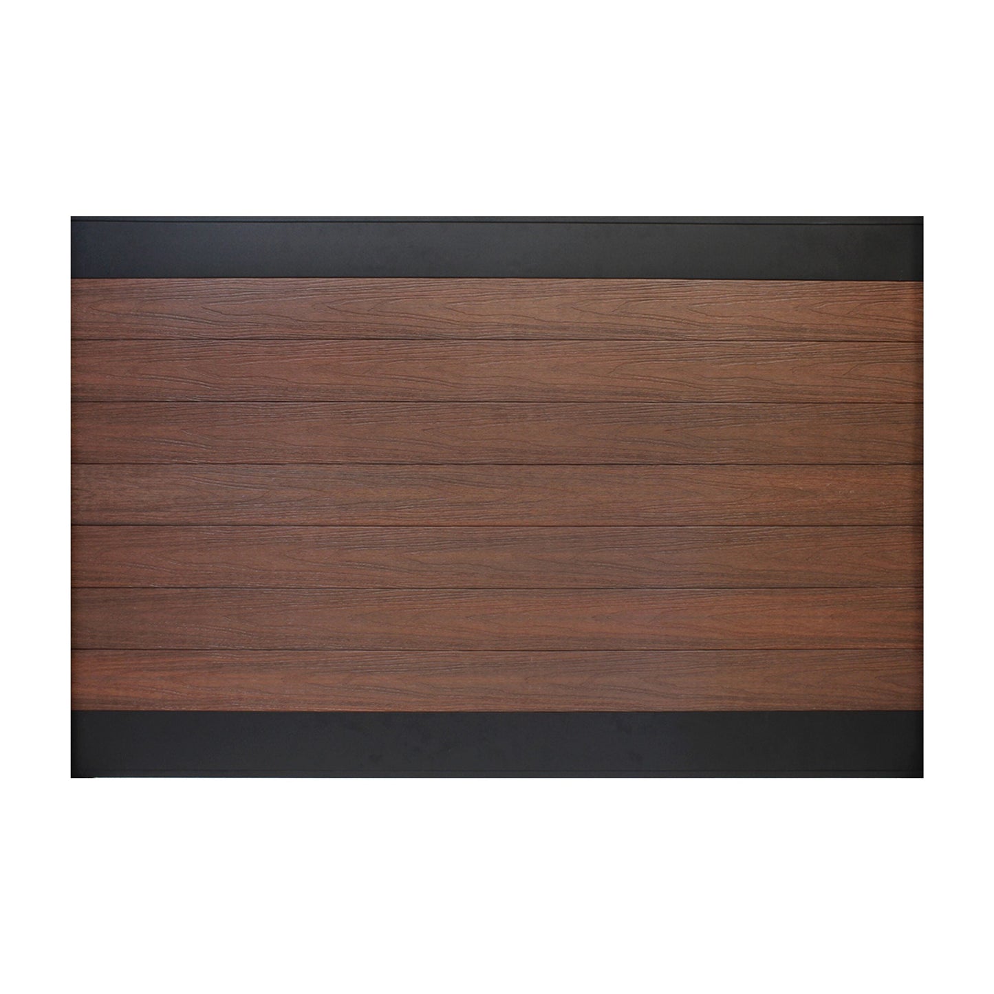 Infinity Euro 5-in W x 6-ft H Black Rose Composite Fence Picket