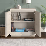 Hailey Home Presque Alder White 2-Shelf Office Cabinet