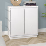 Hailey Home Presque White 2-Shelf Office Cabinet