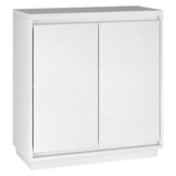 Hailey Home Presque White 2-Shelf Office Cabinet