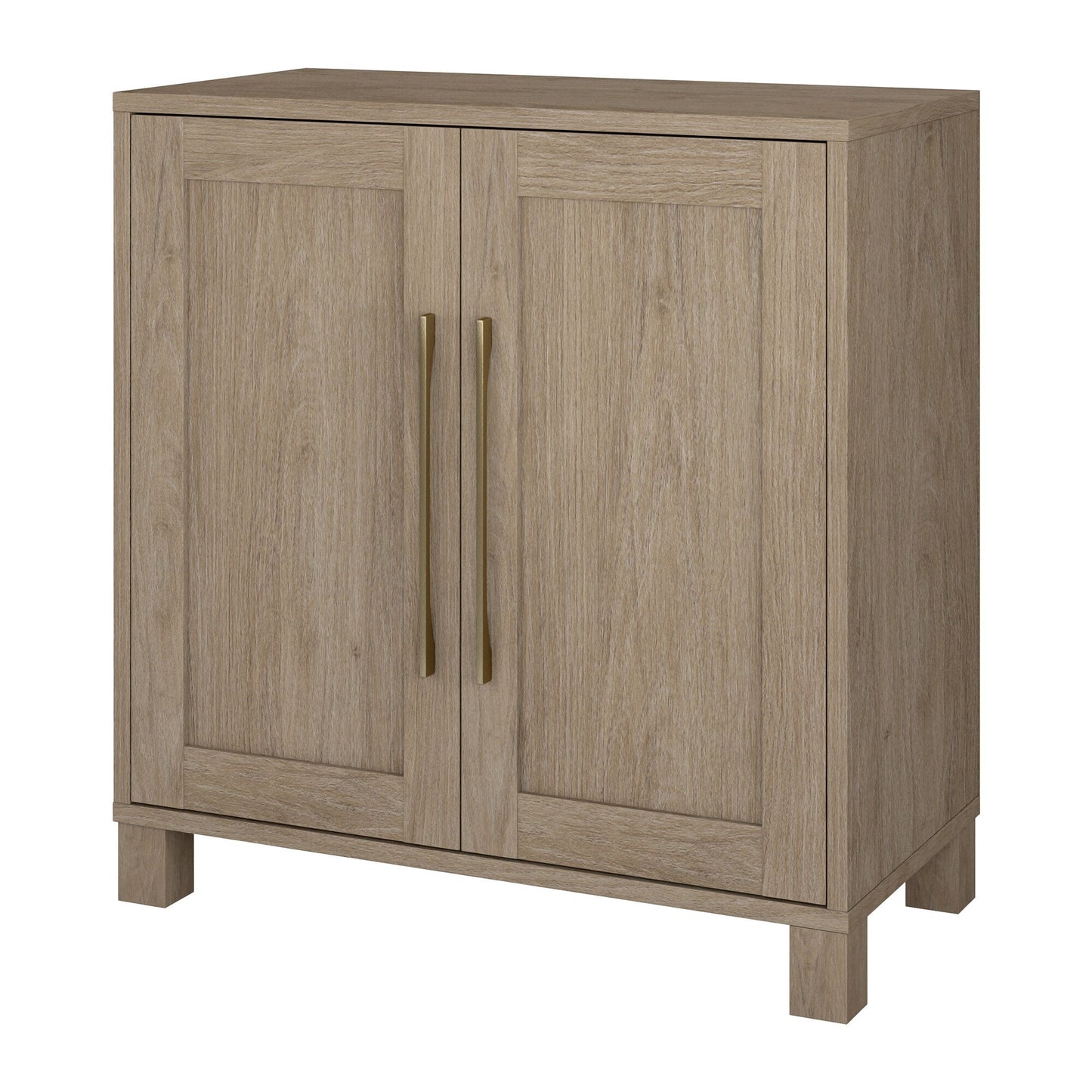 Hailey Home Chabot Antiqued Gray Oak 2-Shelf Office Cabinet