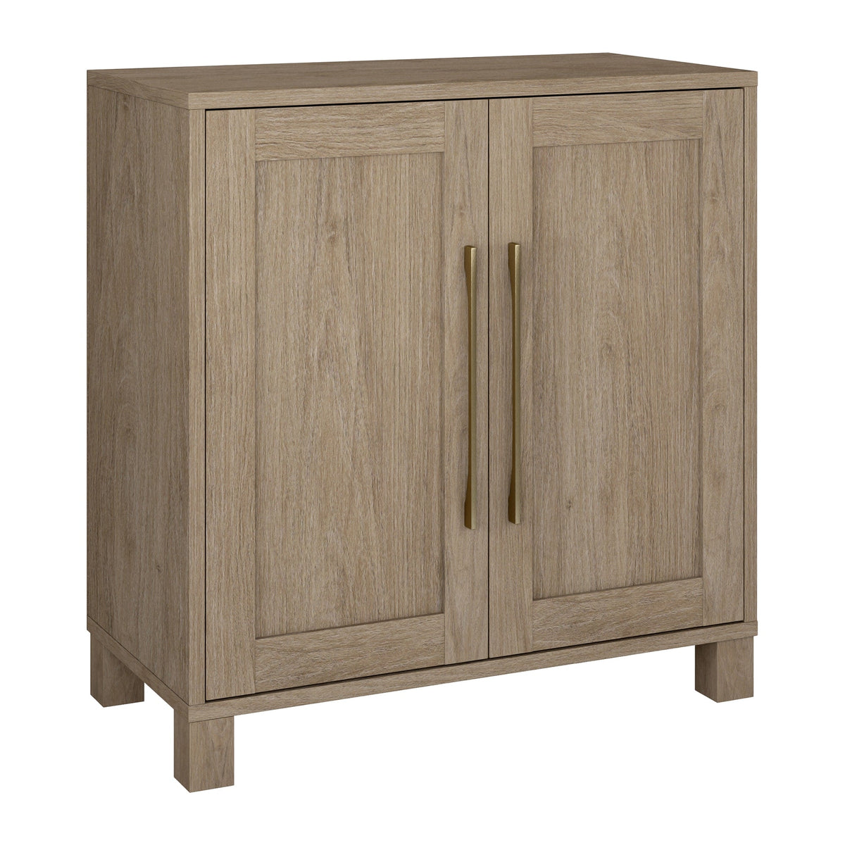 Hailey Home Chabot Antiqued Gray Oak 2-Shelf Office Cabinet