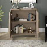 Hailey Home Chabot Antiqued Gray Oak 2-Shelf Office Cabinet