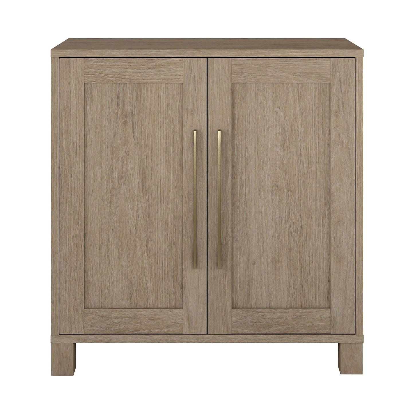 Hailey Home Chabot Antiqued Gray Oak 2-Shelf Office Cabinet