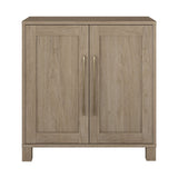 Hailey Home Chabot Antiqued Gray Oak 2-Shelf Office Cabinet
