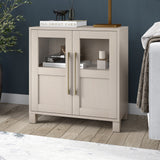 Hailey Home Holbrook Alder White 2-Shelf Office Cabinet