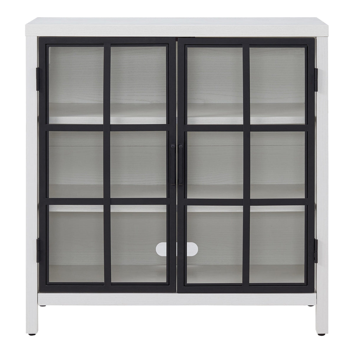 Hailey Home Bennett White 2-Shelf Office Cabinet