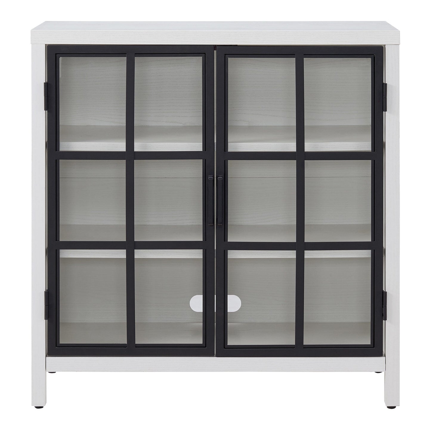 Hailey Home Bennett White 2-Shelf Office Cabinet