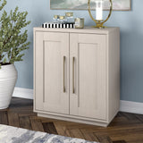 Hailey Home Tillman Alder White 2-Shelf Office Cabinet