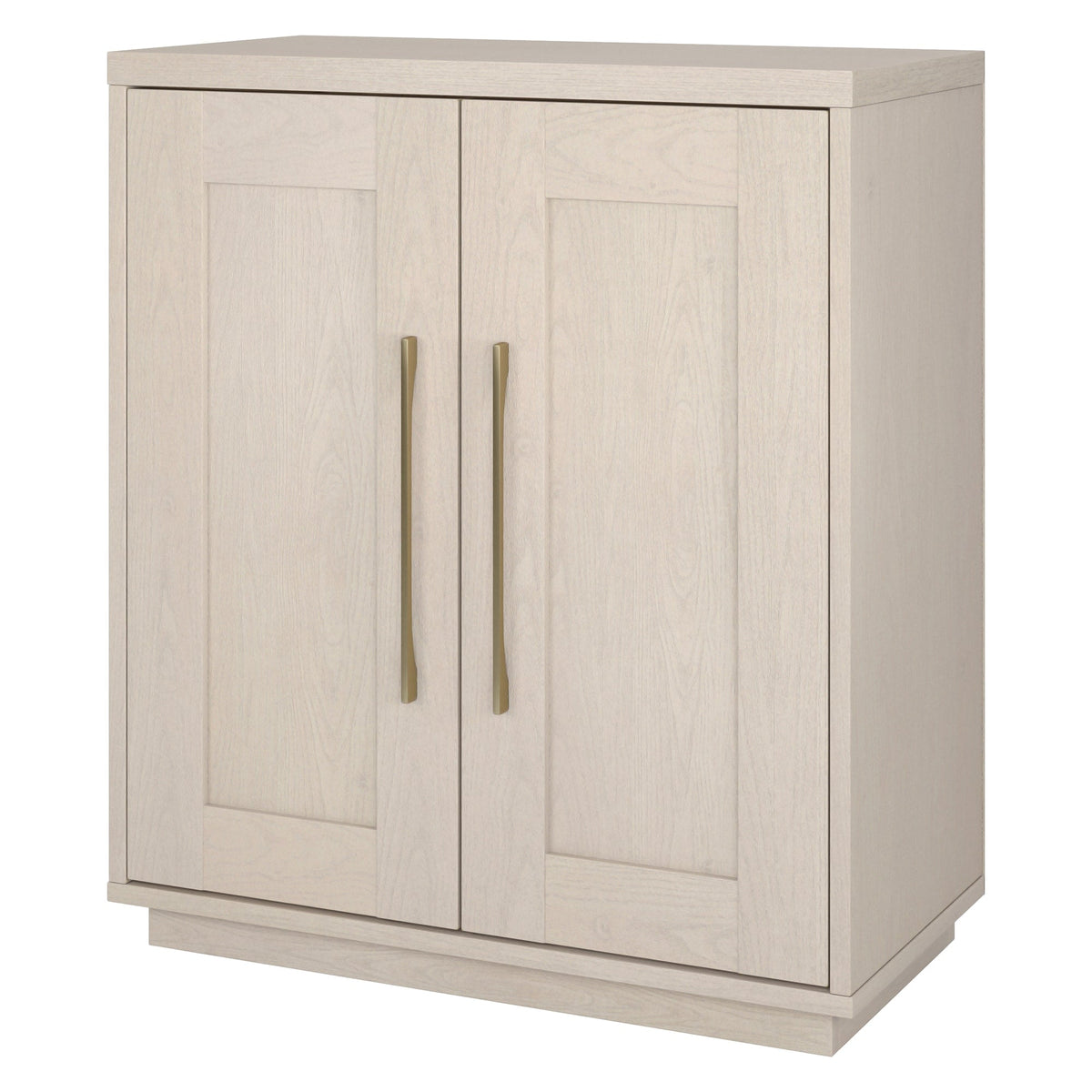 Hailey Home Tillman Alder White 2-Shelf Office Cabinet