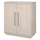 Hailey Home Tillman Alder White 2-Shelf Office Cabinet