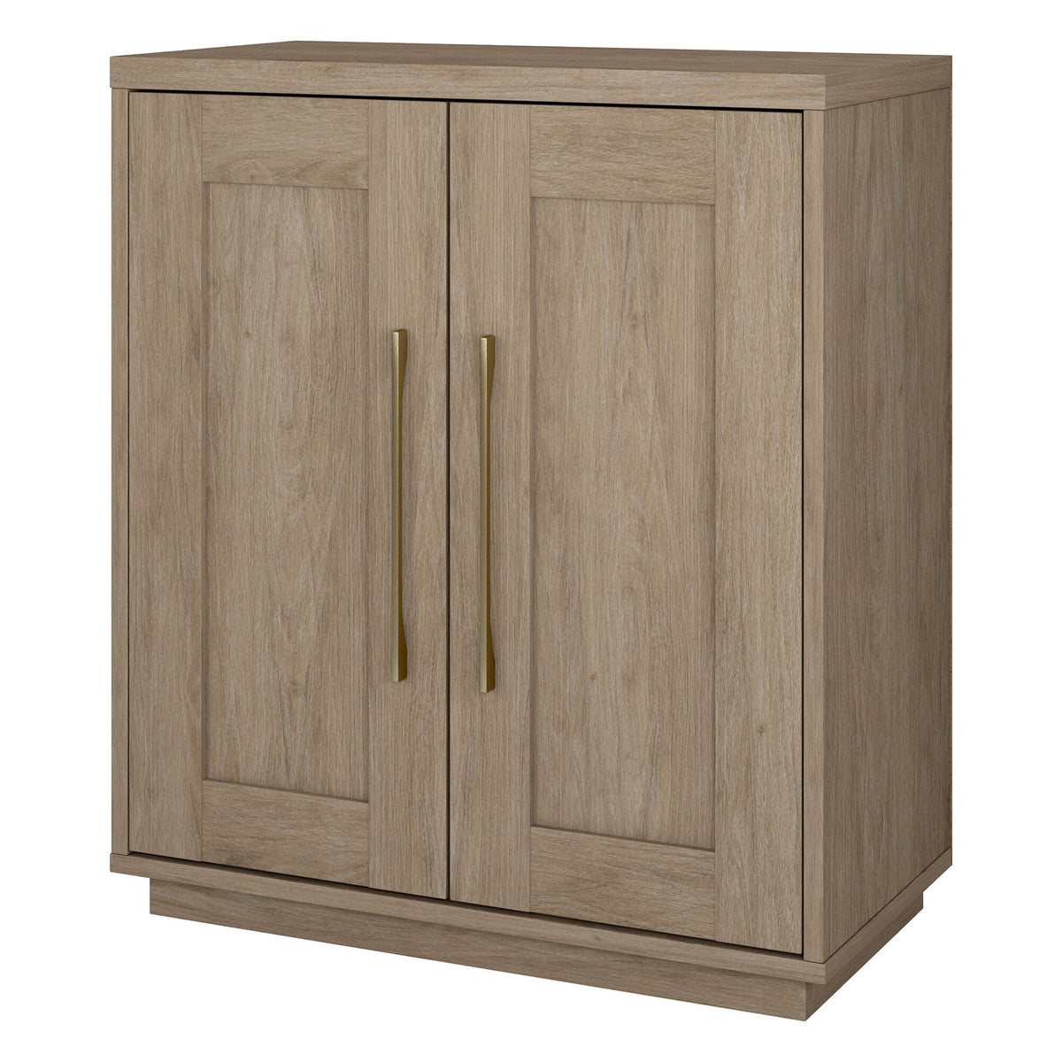 Hailey Home Tillman Antiqued Gray Oak 2-Shelf Office Cabinet