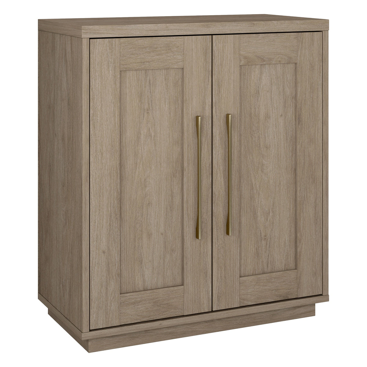 Hailey Home Tillman Antiqued Gray Oak 2-Shelf Office Cabinet