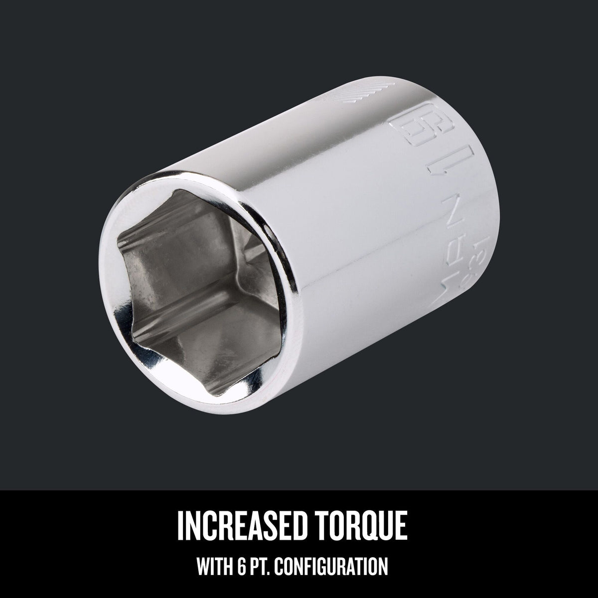 CRAFTSMAN Standard (SAE) 3/8-in Drive 6-Point 1/4-in Shallow Socket
