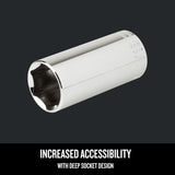 Craftsman 9mm Metric 6-Point Deep Socket, 3/8-inch Drive