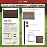 Infinity Euro 6-ft H x 6-ft W King Cedar Privacy Composite Fence Panel
