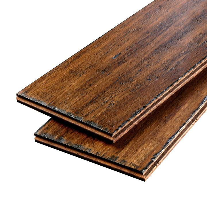 Cali Bamboo Fossilized 5-in Antique Java Bamboo Handscraped Solid Hardwood Flooring (21.5-sq ft)