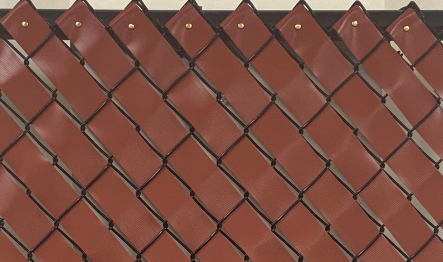Pexco 1-3/8-in W Redwood Ldpe Chain Link Fence Slat
