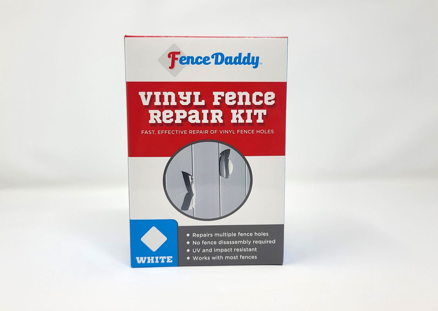 Fence Daddy 2-ft H x 0.25-ft W White Vinyl Fence Panel (Assembled)