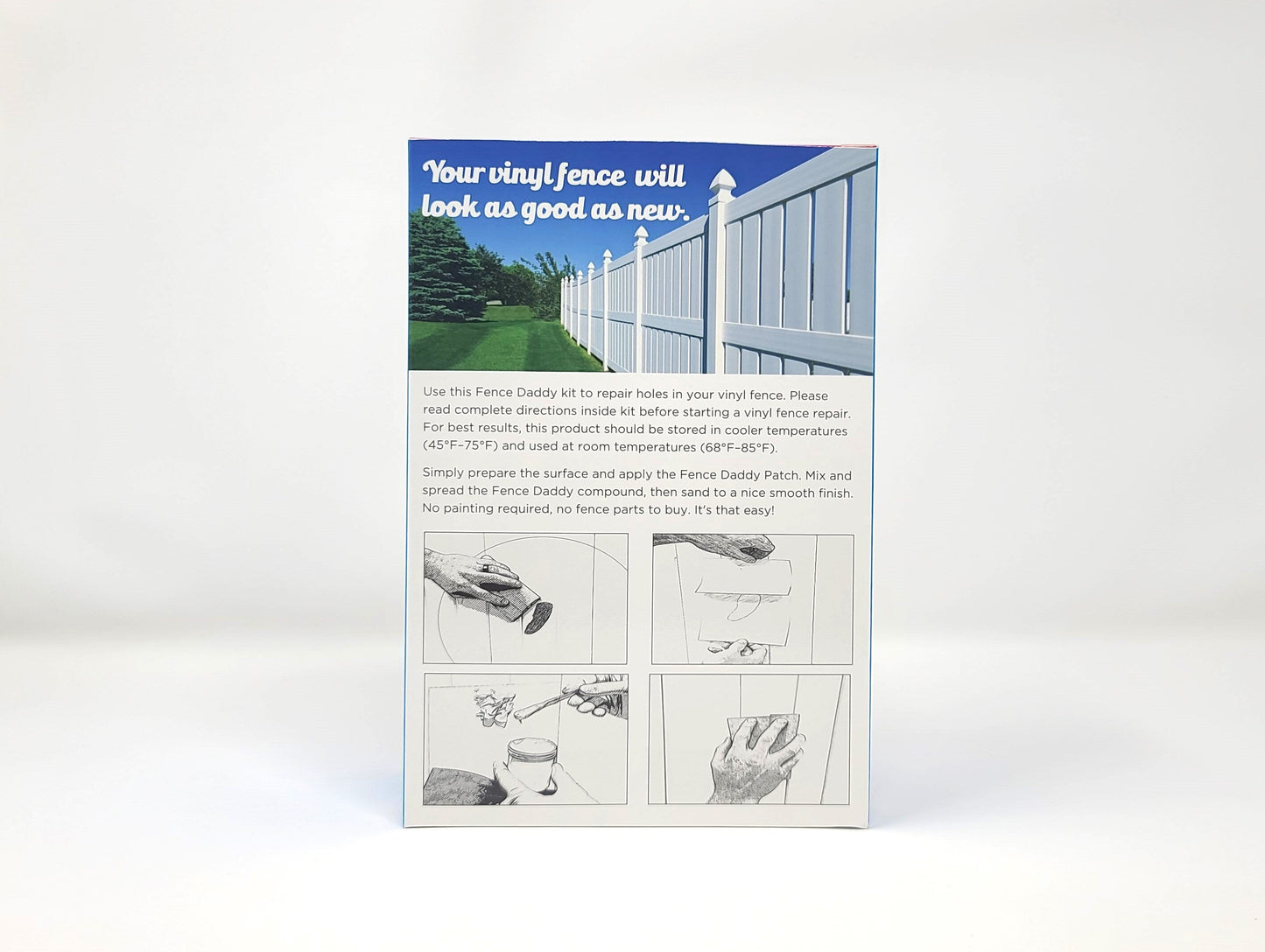 Fence Daddy 2-ft H x 0.25-ft W Tan Vinyl Fence Panel (Assembled)