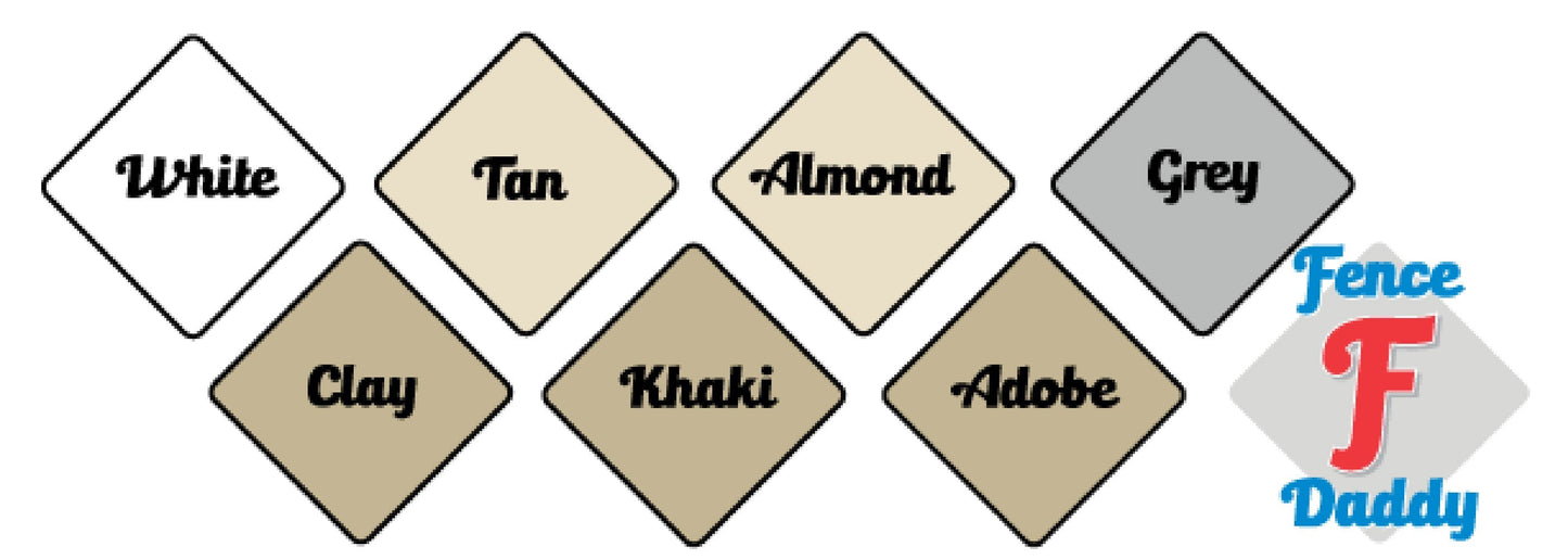 Fence Daddy 2-ft H x 0.25-ft W Tan Vinyl Fence Panel (Assembled)