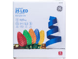 GE StayBright 25-Count 12-ft Multicolor LED Plug-In Christmas String Lights