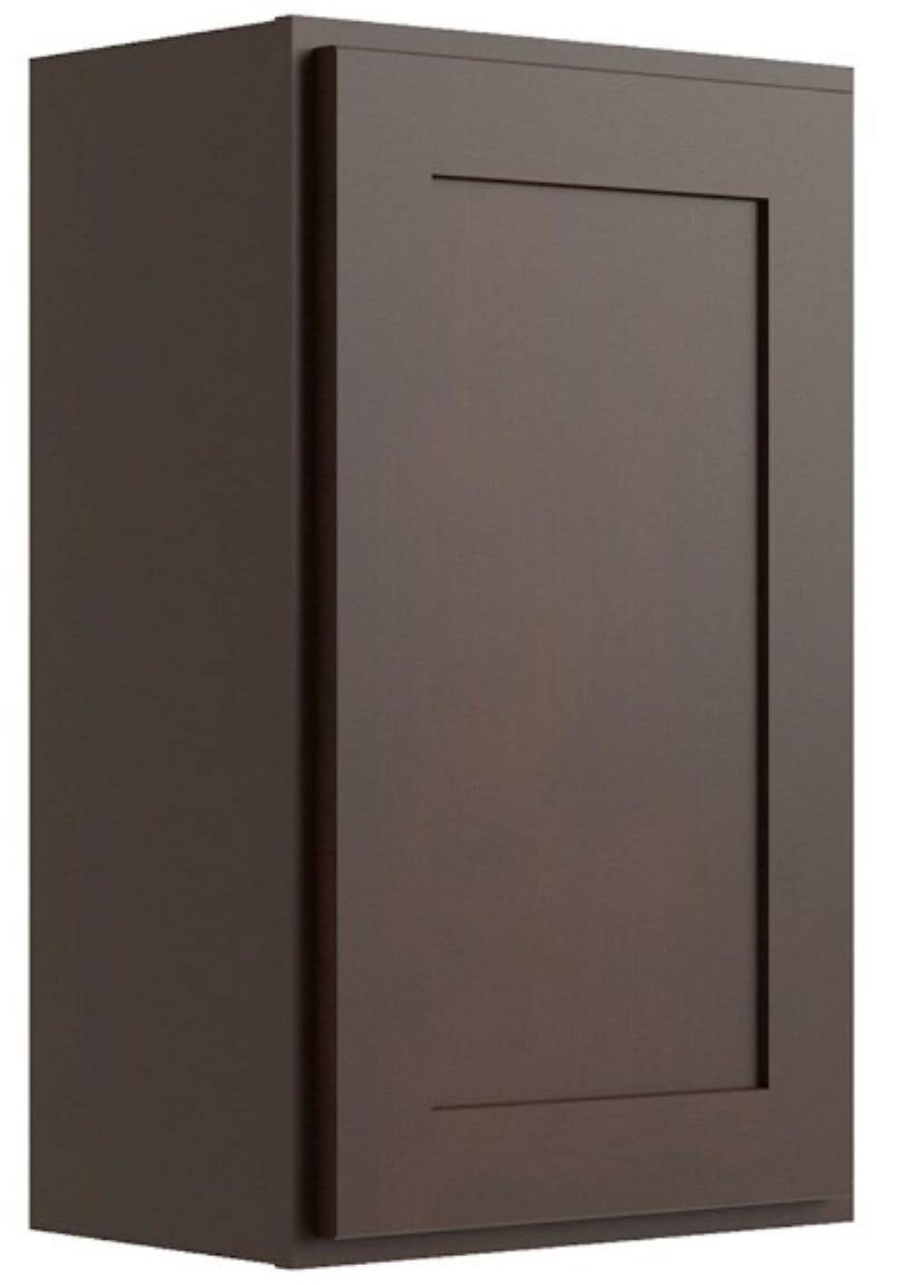 RELIABILT Parkstone 9-in W x 30-in H x 12-in D Espresso Wall Fully Assembled Plywood Cabinet (Shaker Door Style)
