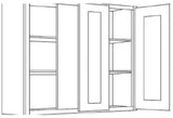 RELIABILT Parkstone 36-in W x 30-in H x 12-in D Grey Blind Wall Fully Assembled Plywood Cabinet (Shaker Door Style)